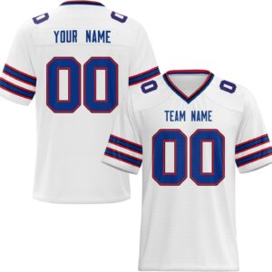 American Football white blue