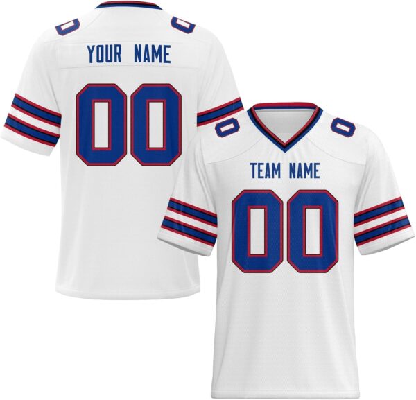 American Football white blue